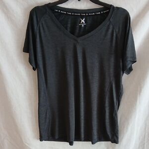 Game Time Women's Charcoal V-Neck Tee